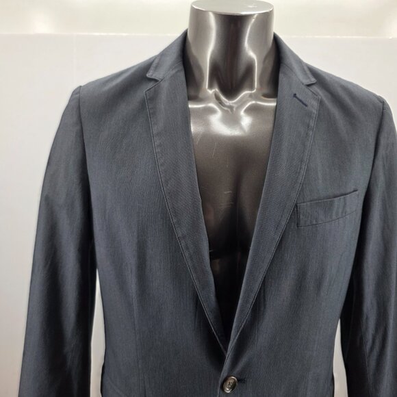 J Crew Blazer Mens  Gray Unstructured Twin Vented 2 Button Sportcoat Jacket Sz M - Picture 2 of 14